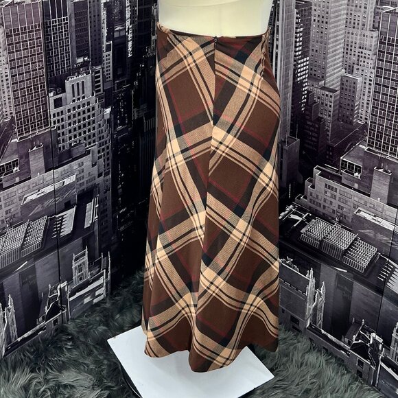 Adolfo Studio Plaid Skirt - Picture 1 of 6